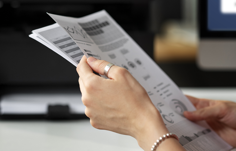 A diferença entre um papel timbrado de impressora e de um papel timbrado de gráfica