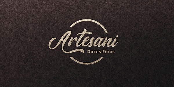 Logomarca criada para a Artesani Doces Finos - Maringá PR