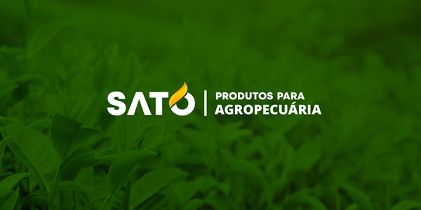 Logomarca profissional criada para Sato - produtos para agropecuária